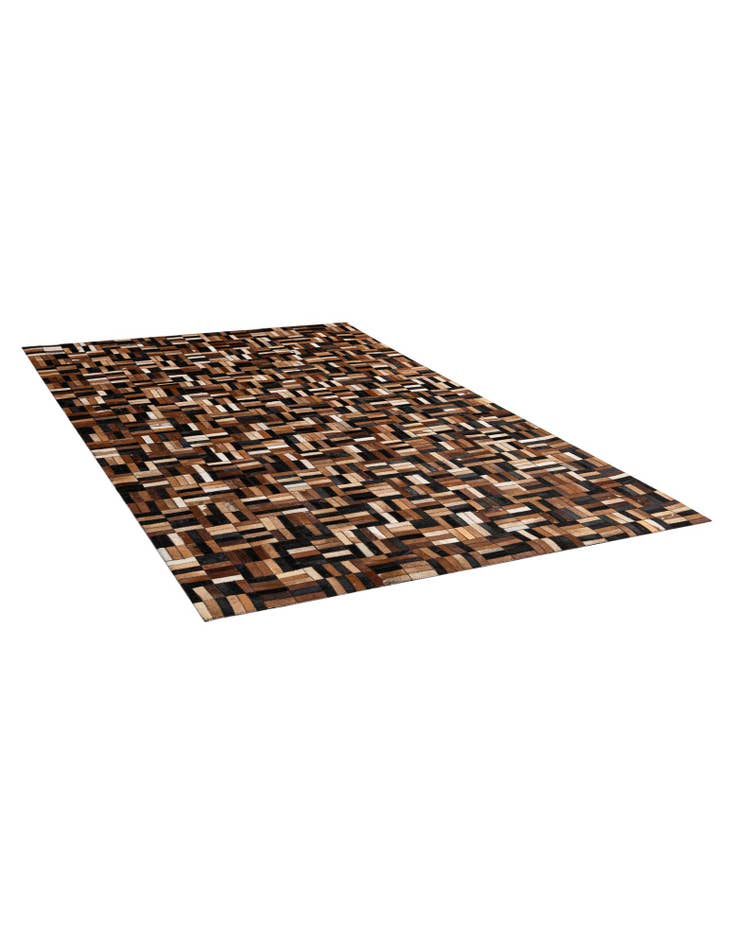 Detail image of  4' 11 x 7' 11 Cowhide - Patchwork Rug