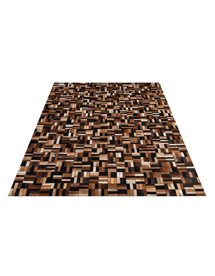 Detail image of  4' 11 x 7' 11 Cowhide - Patchwork Rug
