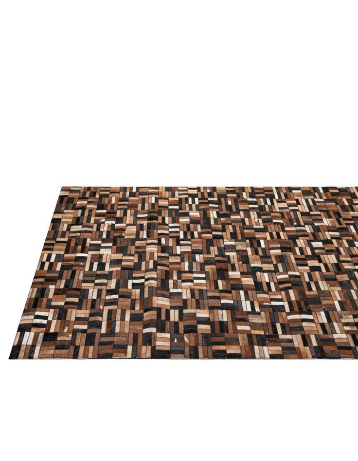 Detail image of  4' 11 x 7' 11 Cowhide - Patchwork Rug