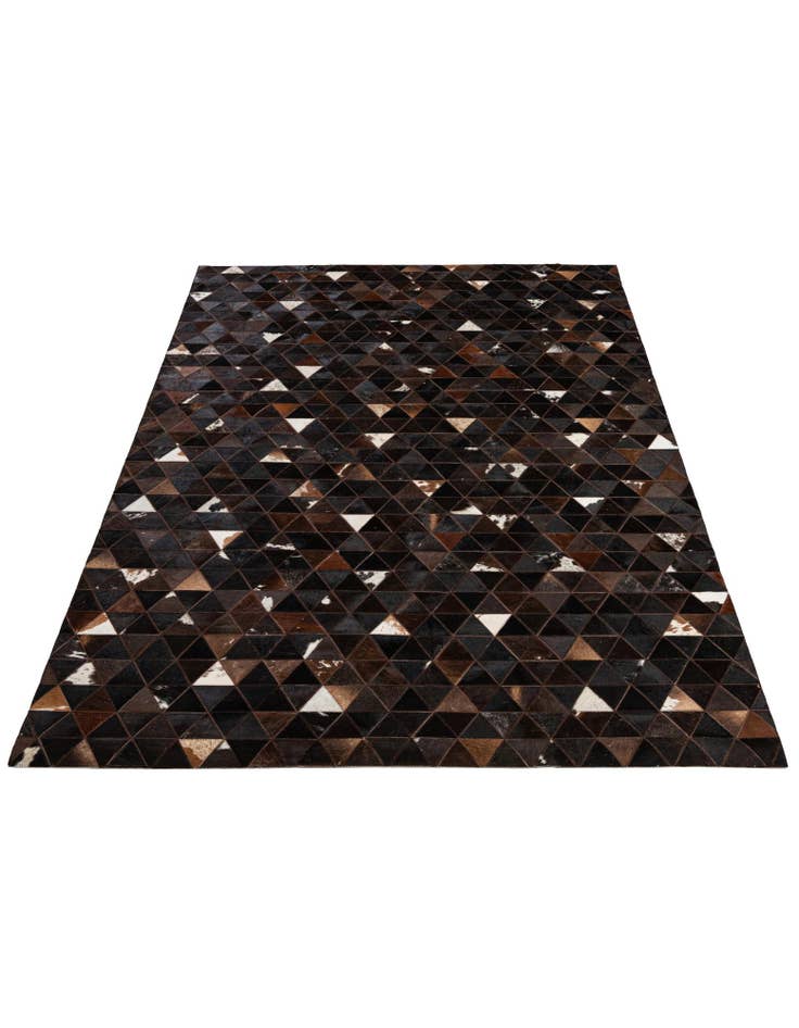 Detail image of  5' 1 x 7' 11 Cowhide - Patchwork Rug