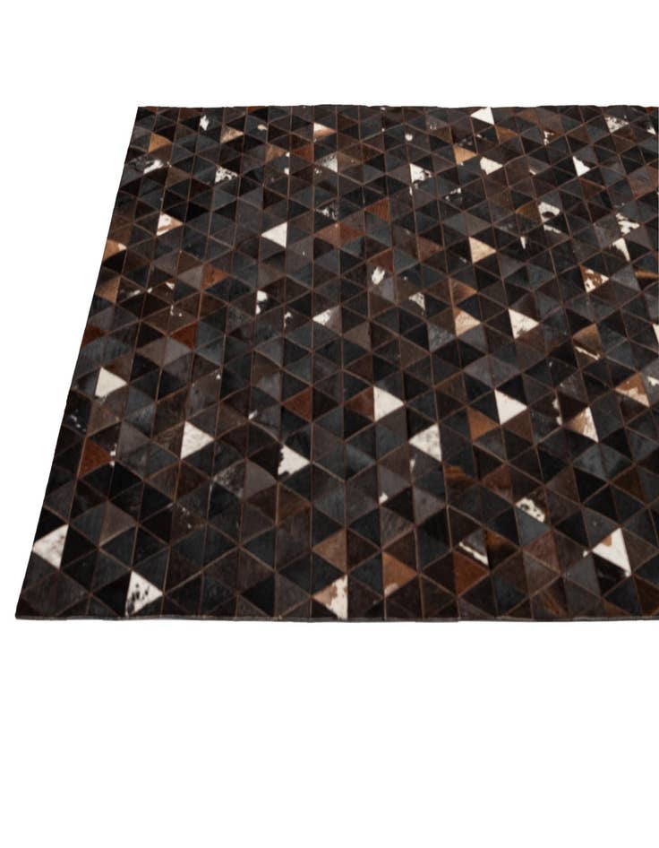 Detail image of  5' 1 x 7' 11 Cowhide - Patchwork Rug