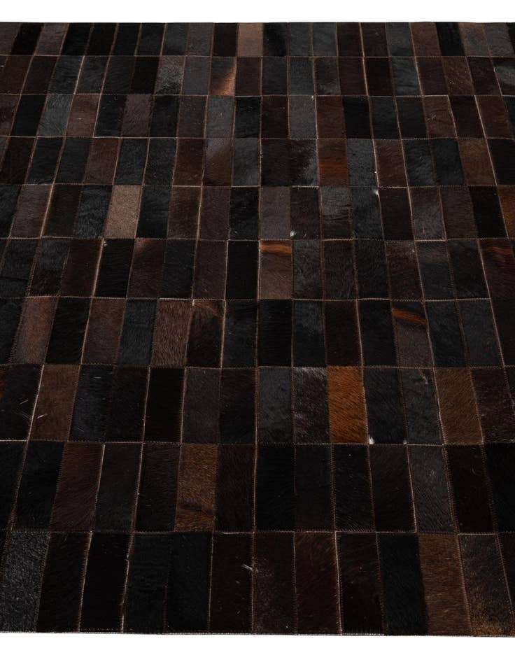 Detail image of  4' 11 x 8' 1 Cowhide - Patchwork Rug