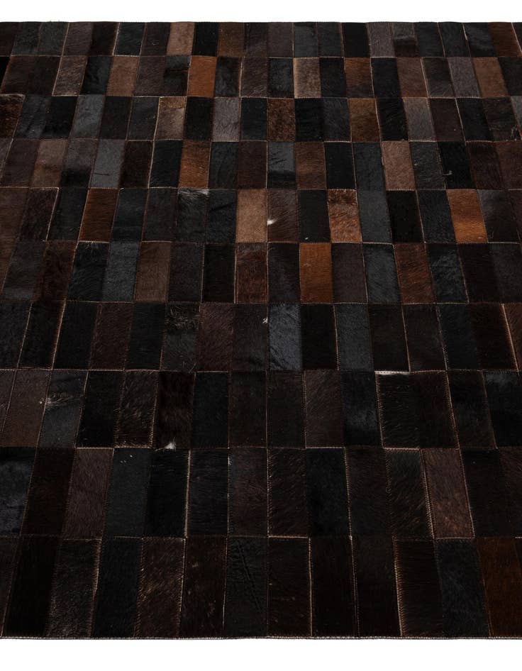 Detail image of  5' x 7' 11 Cowhide - Patchwork Rug