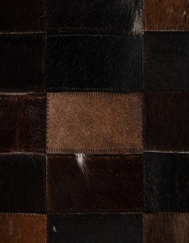 Detail image of  5' x 7' 11 Cowhide - Patchwork Rug