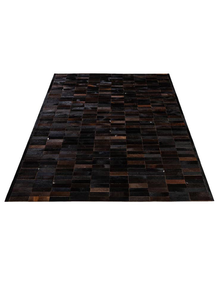 Detail image of  5' 2 x 8' Cowhide - Patchwork Rug