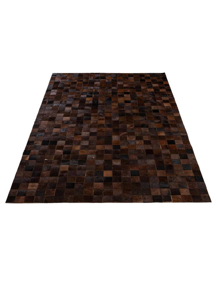 Detail image of  5' 2 x 8' 1 Cowhide - Patchwork Rug