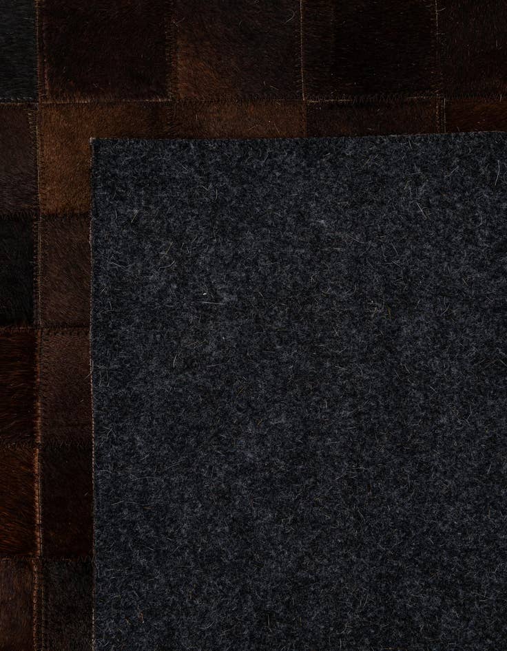 Detail image of  5' 2 x 8' 1 Cowhide - Patchwork Rug