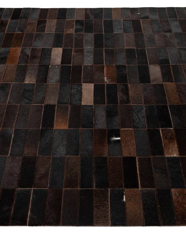 Detail image of  4' 11 x 8' 1 Cowhide - Patchwork Rug