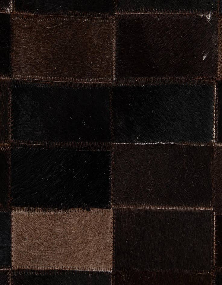 Detail image of  4' 11 x 8' 1 Cowhide - Patchwork Rug
