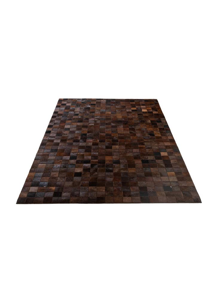 Detail image of  5' 2 x 8' Cowhide - Patchwork Rug