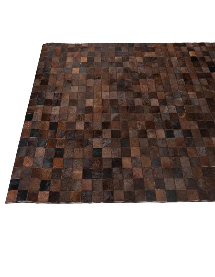 Detail image of  5' 2 x 8' Cowhide - Patchwork Rug