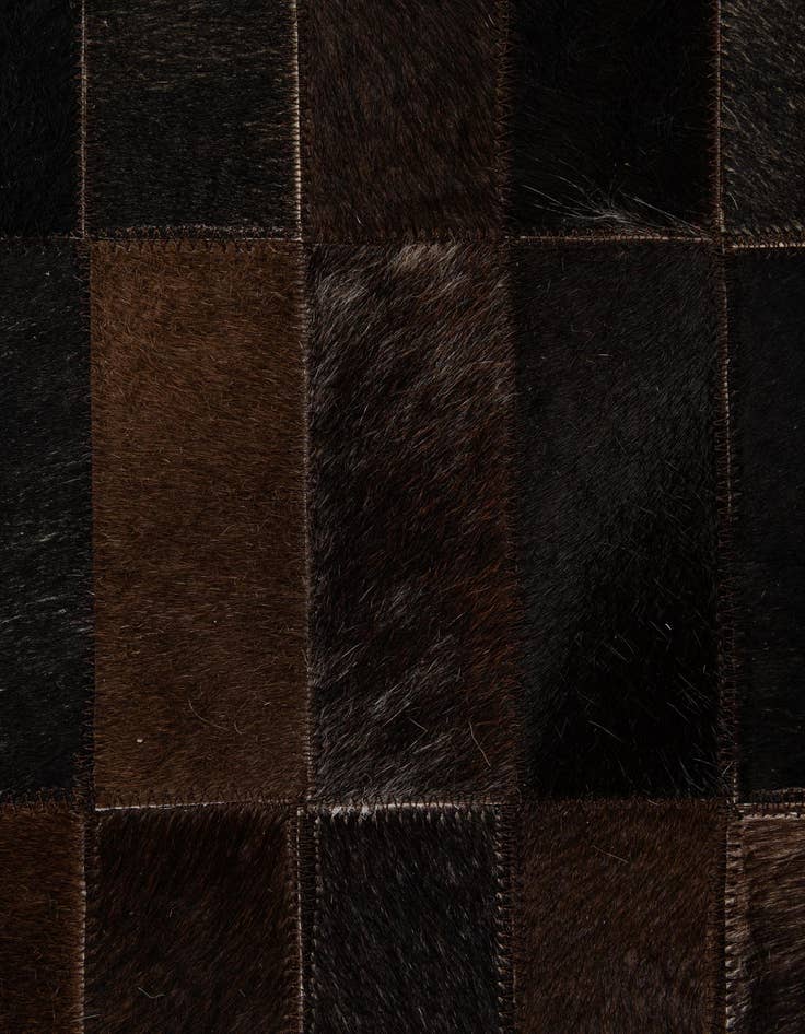 Detail image of  5' x 8' 1 Cowhide - Patchwork Rug