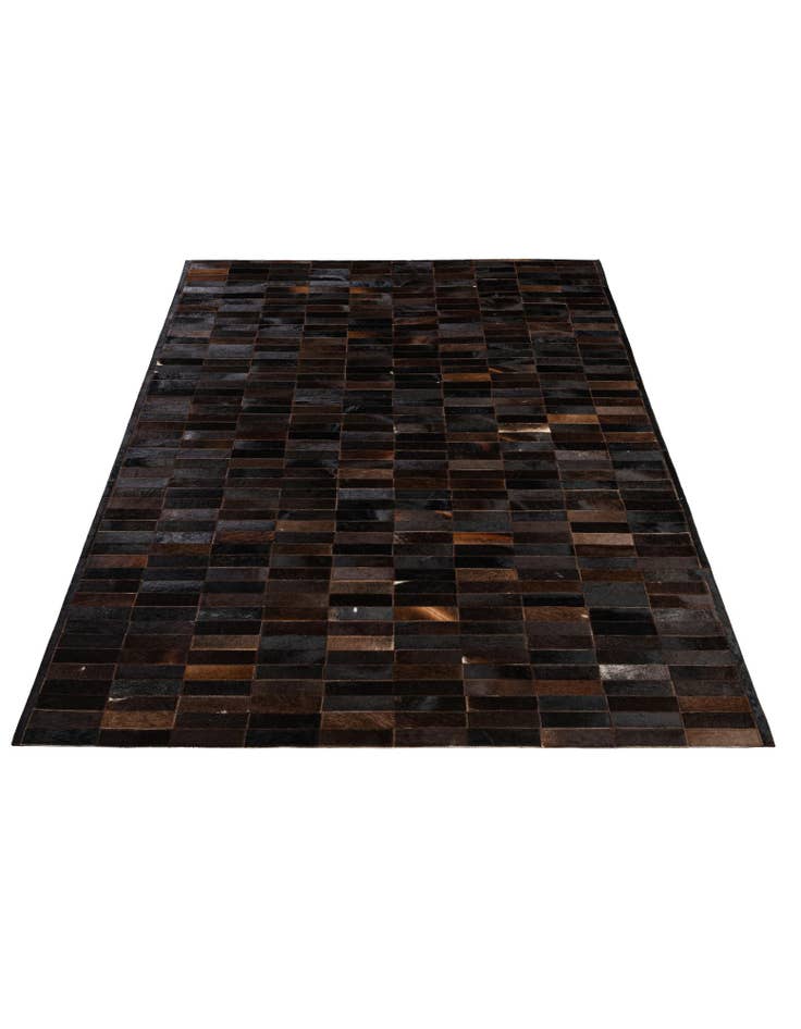 Detail image of  5' 1 x 8' Cowhide - Patchwork Rug