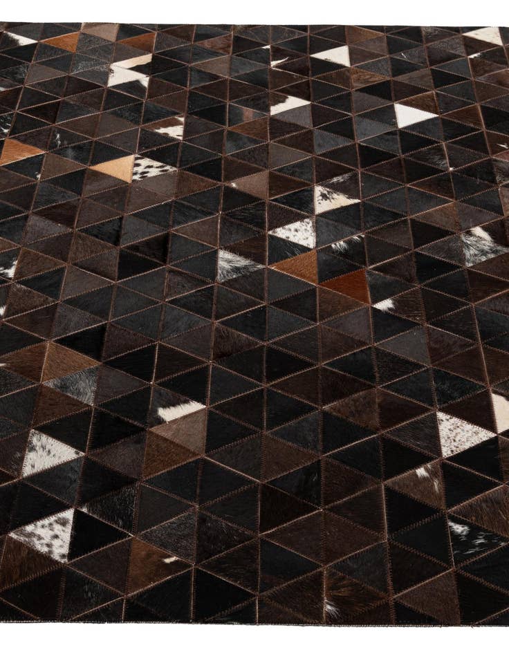 Detail image of  5' 1 x 8' 1 Cowhide - Patchwork Rug