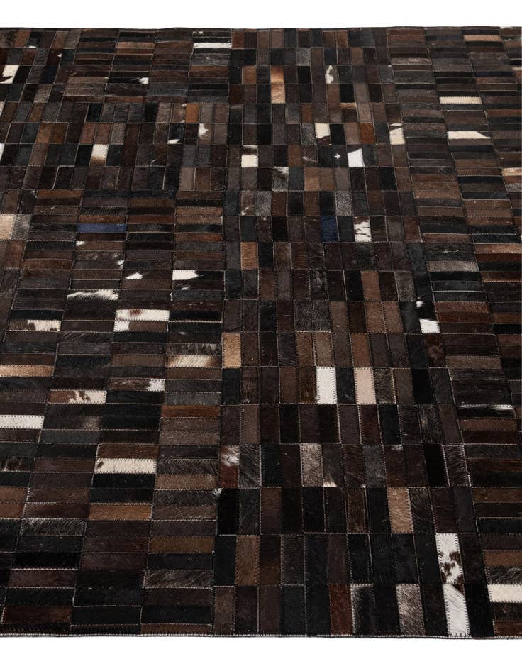 Detail image of  5' x 8' 1 Cowhide - Patchwork Rug