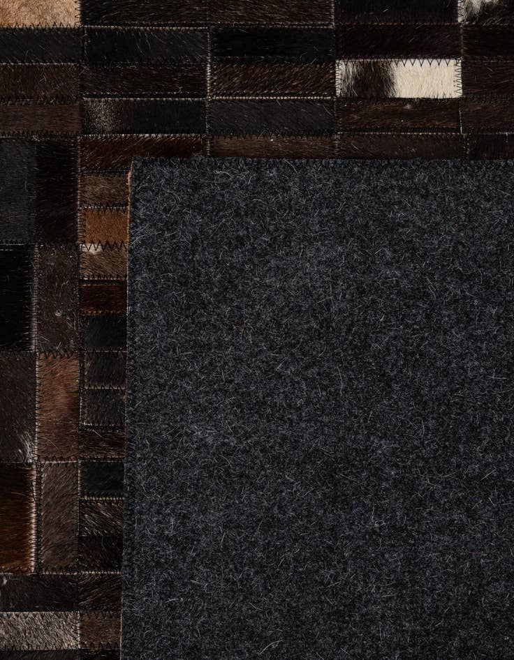Detail image of  5' x 8' 1 Cowhide - Patchwork Rug