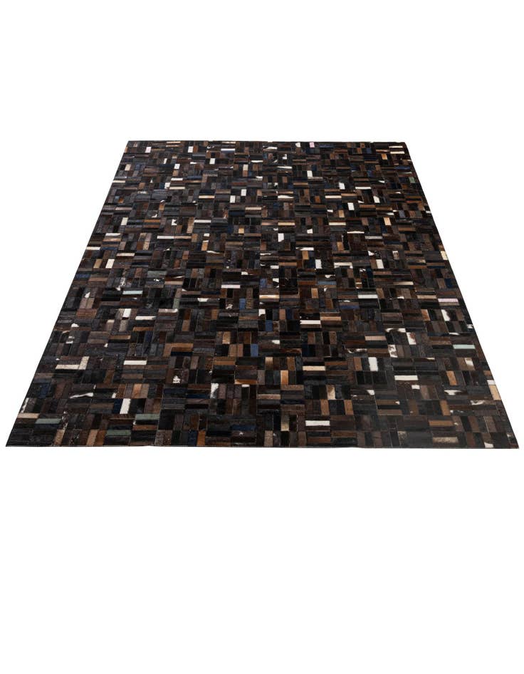 Detail image of  5' 1 x 8' Cowhide - Patchwork Rug