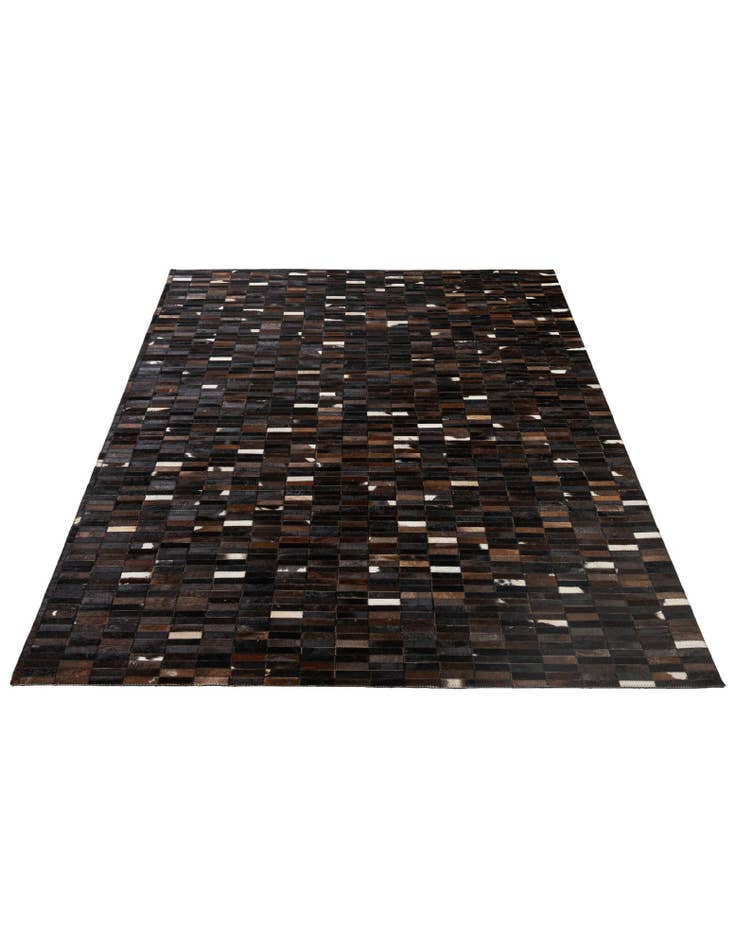 Detail image of  5' 2 x 7' 11 Cowhide - Patchwork Rug