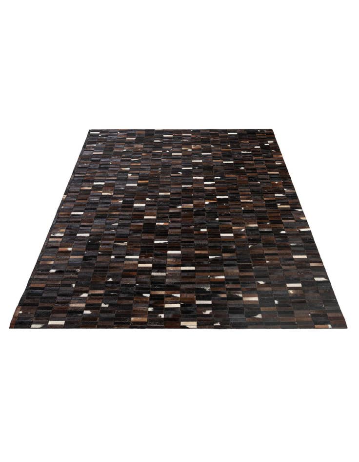 Detail image of  5' 2 x 7' 11 Cowhide - Patchwork Rug