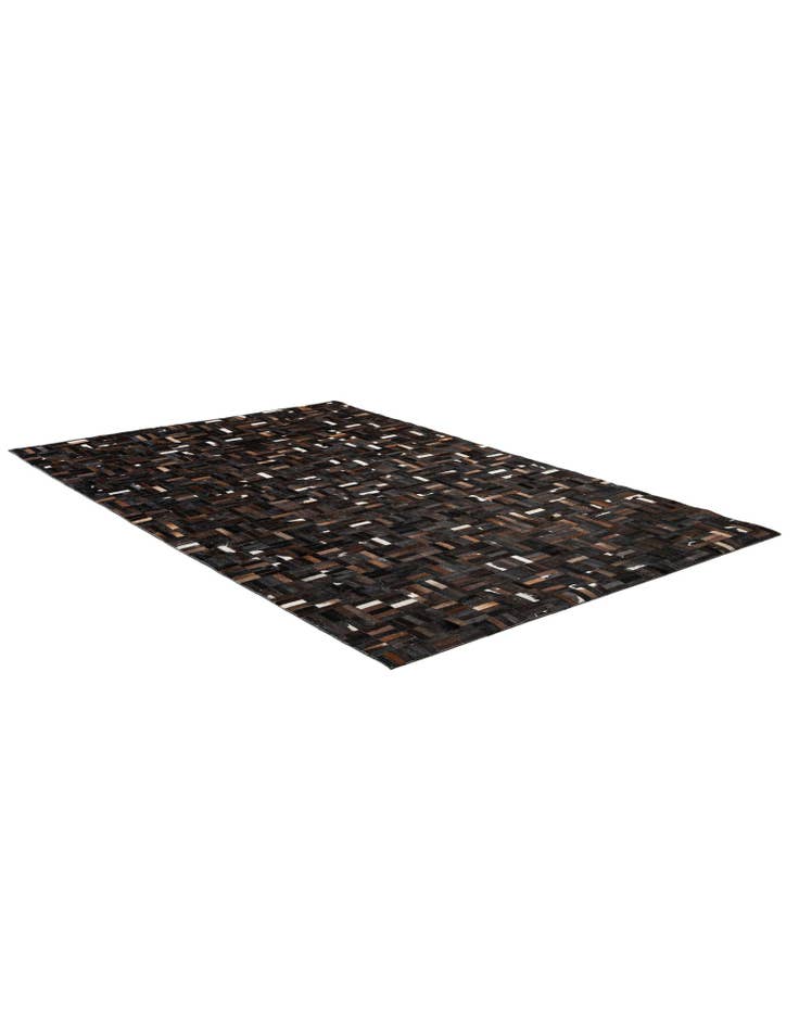 Detail image of  5' 2 x 8' Cowhide - Patchwork Rug