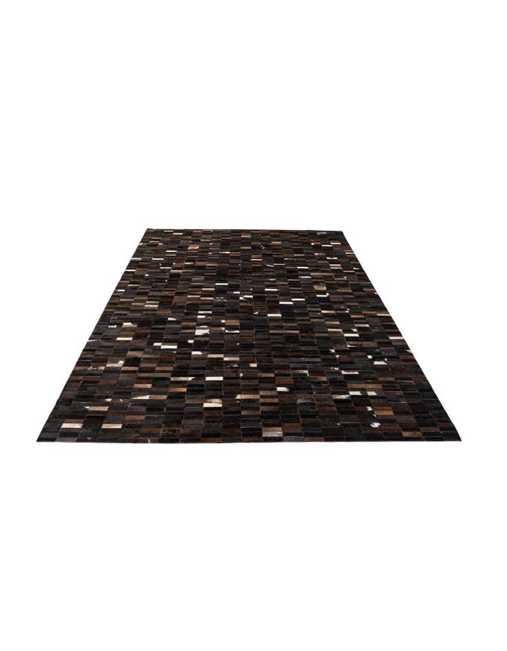 Detail image of  5' 2 x 8' Cowhide - Patchwork Rug