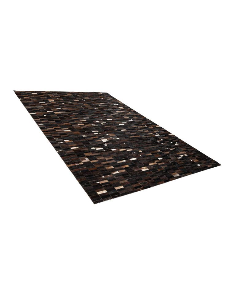 Detail image of  5' 2 x 8' Cowhide - Patchwork Rug