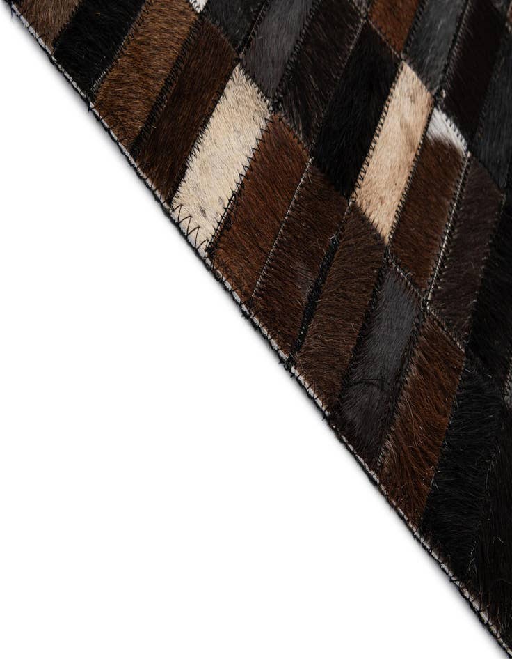 Detail image of  5' x 8' Cowhide - Patchwork Rug