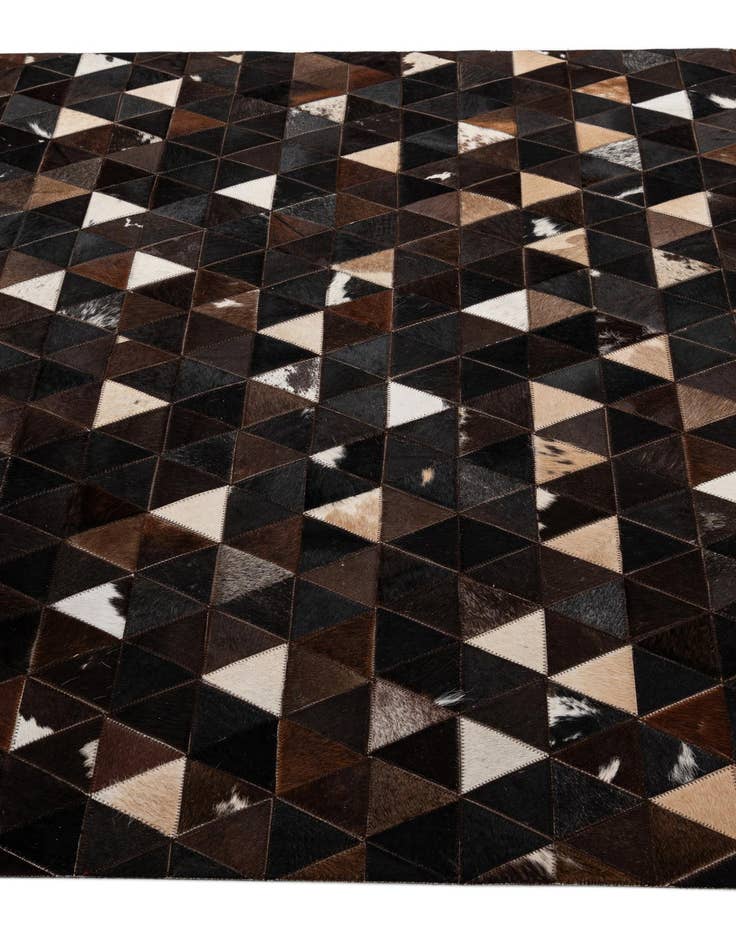 Detail image of  5' x 7' 11 Cowhide - Patchwork Rug