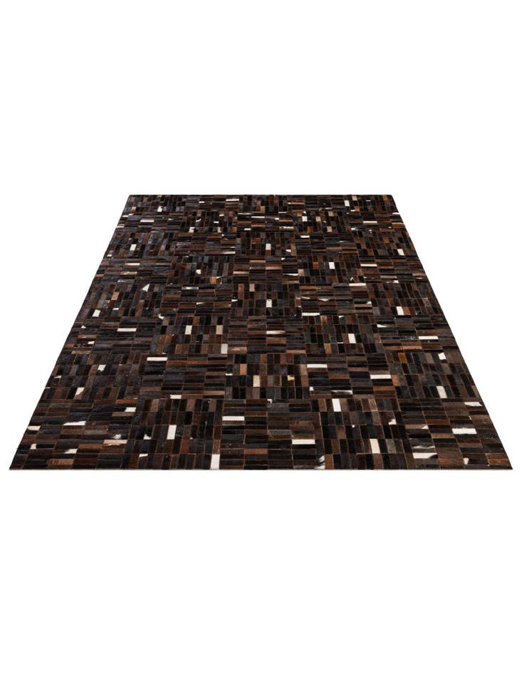 Detail image of  5' 1 x 8' Cowhide - Patchwork Rug