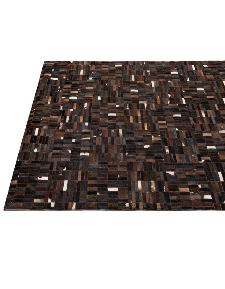 Detail image of  5' 1 x 8' Cowhide - Patchwork Rug