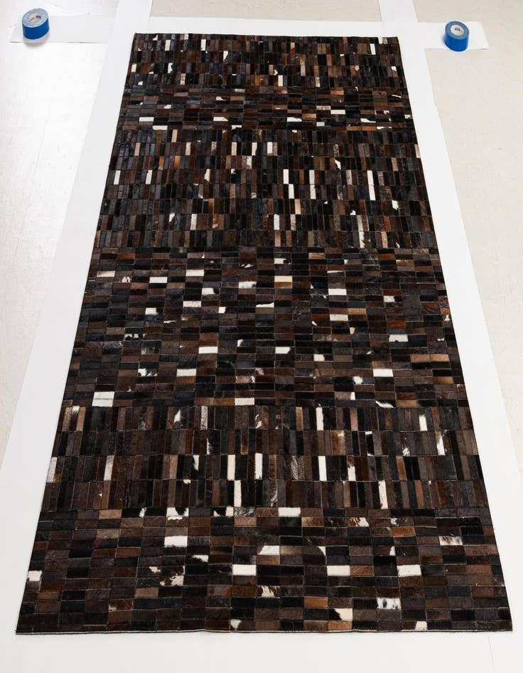 Detail image of  5' x 8' Cowhide - Patchwork Rug
