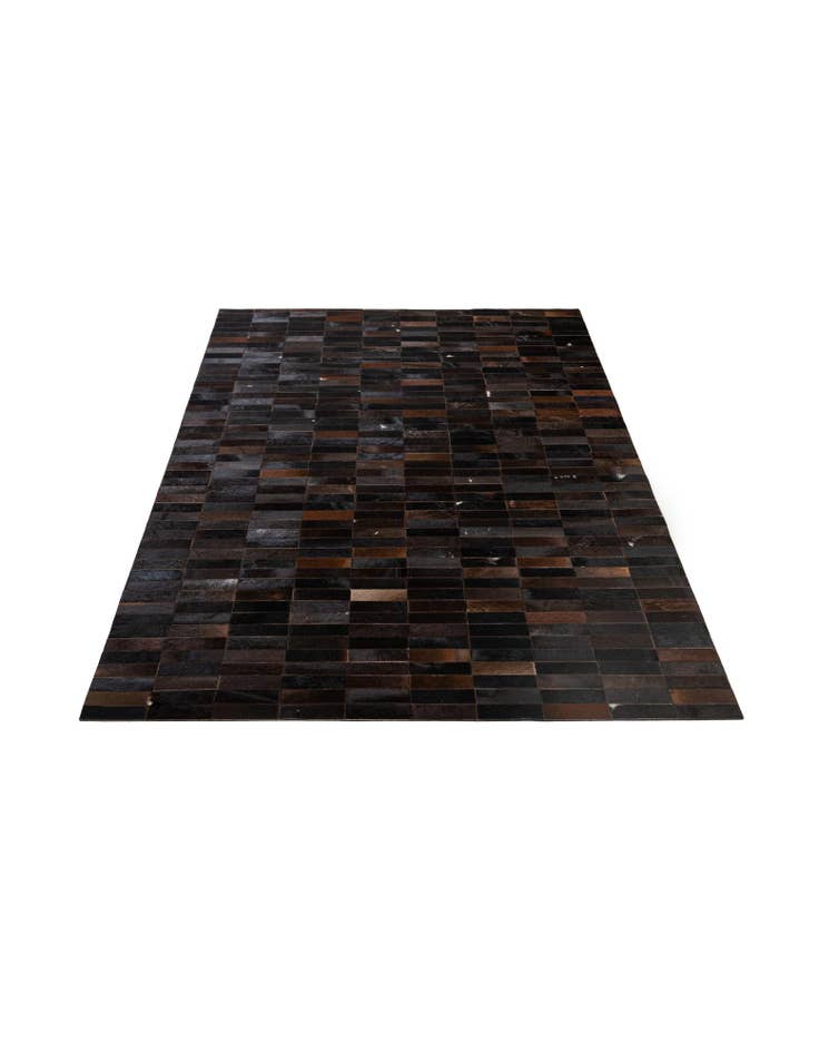 Detail image of  4' 11 x 8' 1 Cowhide - Patchwork Rug