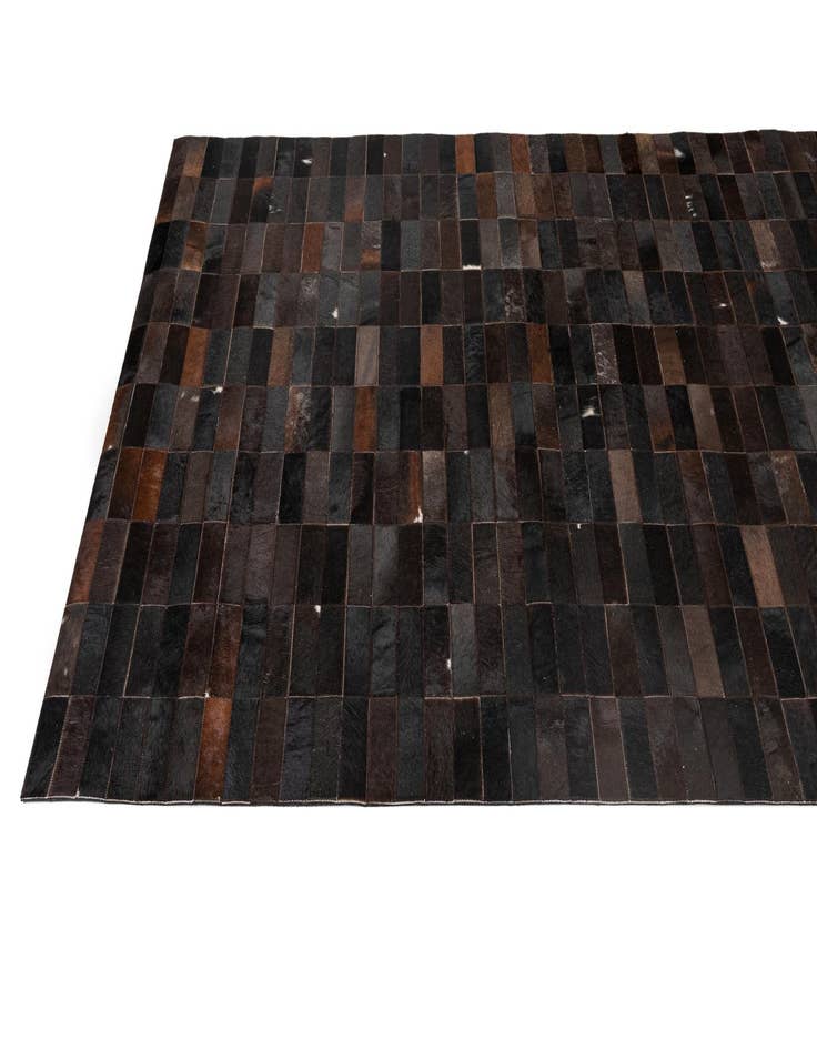 Detail image of  4' 11 x 8' 1 Cowhide - Patchwork Rug