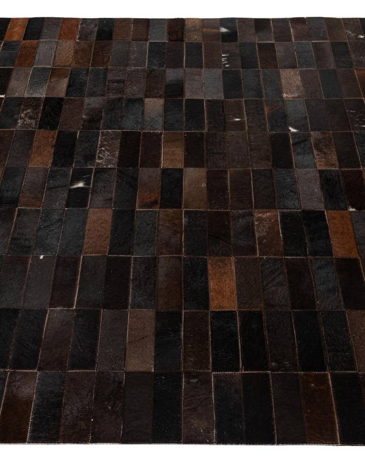 Detail image of  4' 11 x 8' 1 Cowhide - Patchwork Rug