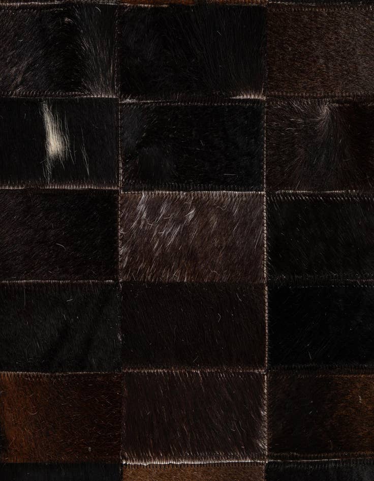 Detail image of  4' 11 x 8' 1 Cowhide - Patchwork Rug