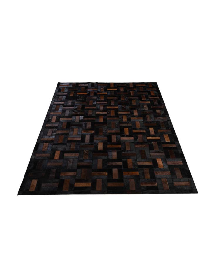 Detail image of  5' 3 x 8' 1 Cowhide - Patchwork Rug
