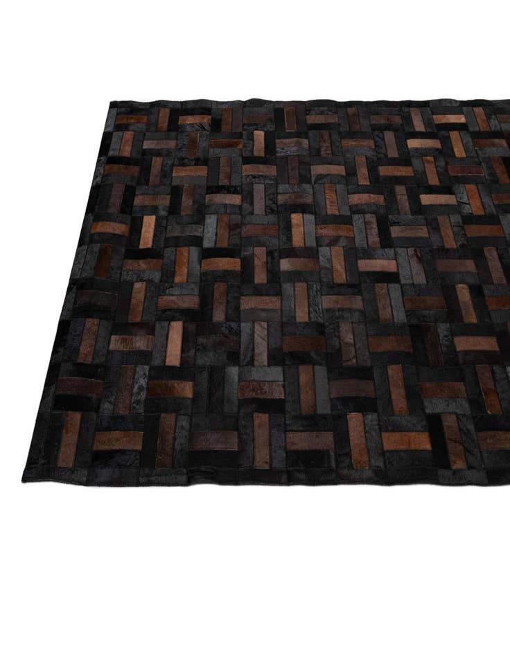 Detail image of  5' 3 x 8' 1 Cowhide - Patchwork Rug