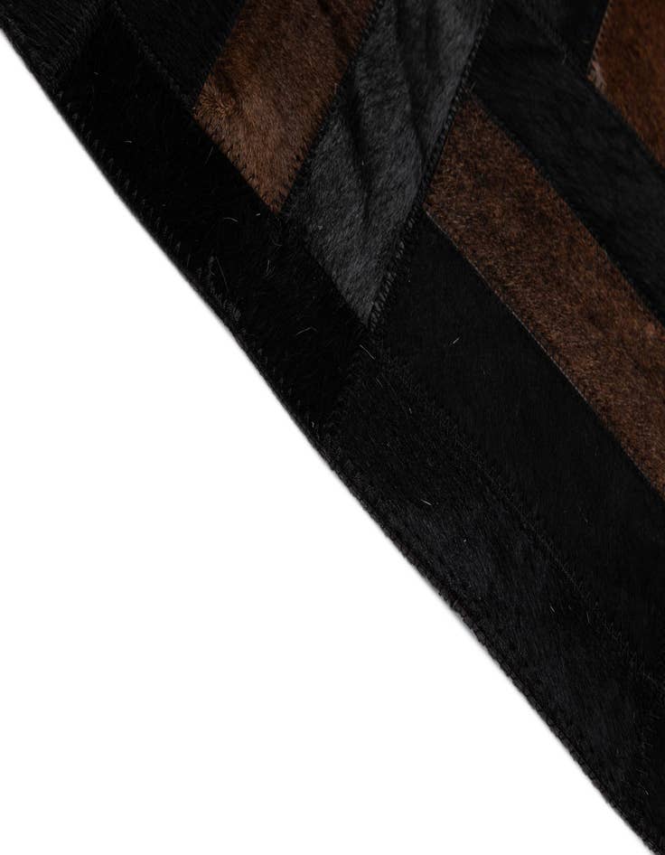 Detail image of  5' 3 x 8' 1 Cowhide - Patchwork Rug