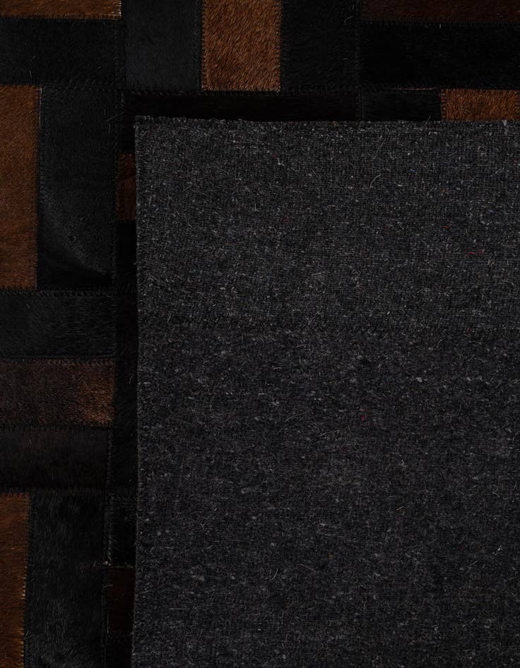 Detail image of  5' 3 x 8' 1 Cowhide - Patchwork Rug