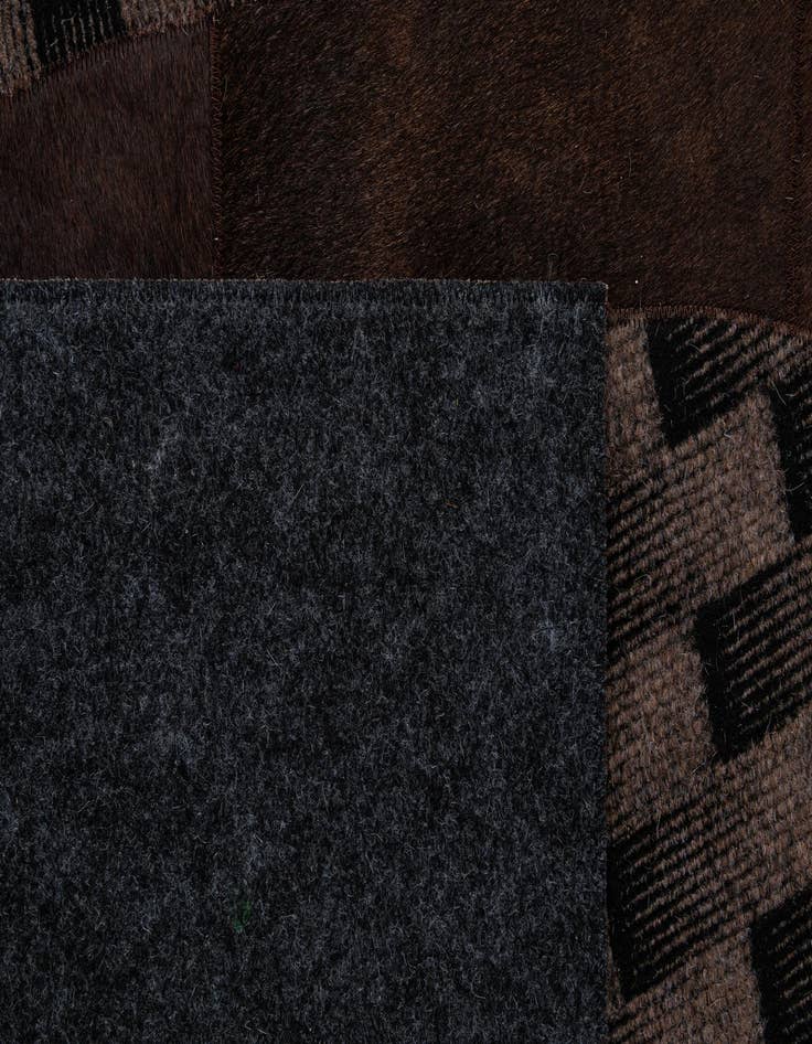 Detail image of  5' x 8' 1 Cowhide - Patchwork Rug