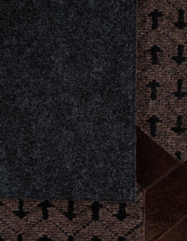 Detail image of  5' 3 x 7' 10 Cowhide - Patchwork Rug