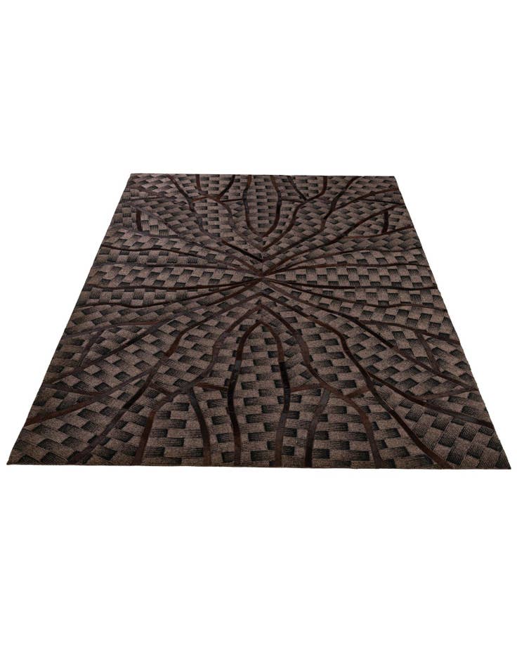 Detail image of  5' 1 x 8' 1 Cowhide - Patchwork Rug