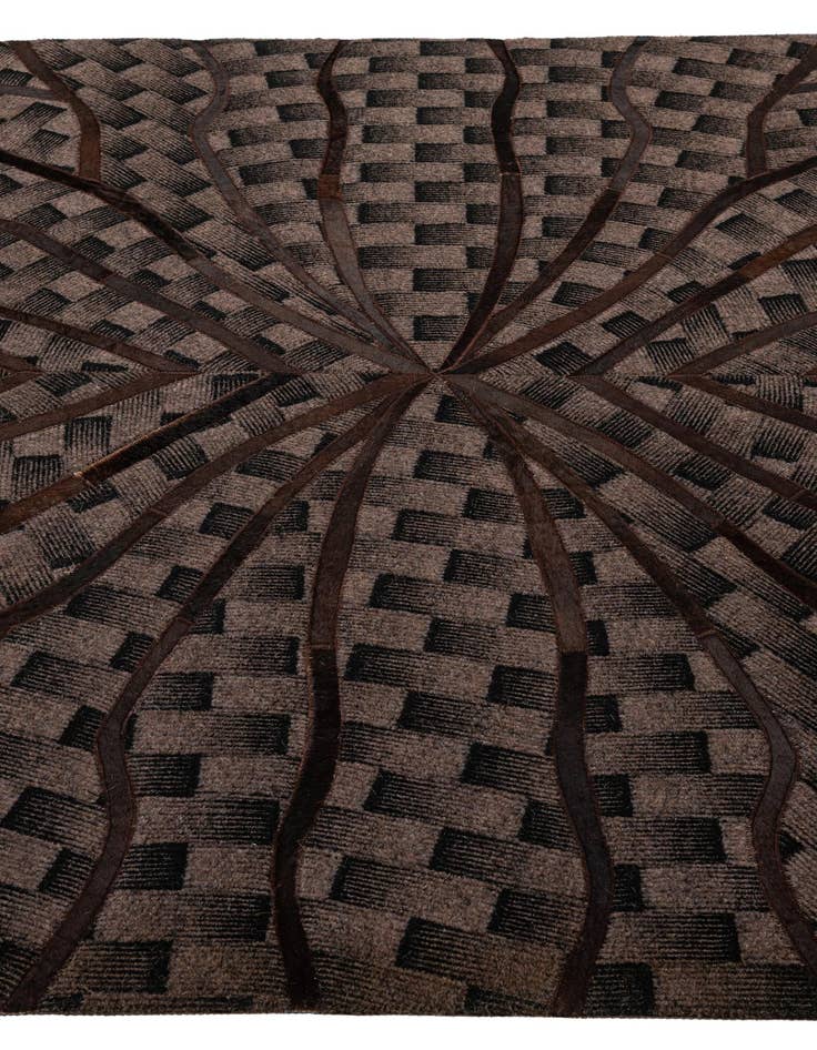 Detail image of  5' 1 x 8' 1 Cowhide - Patchwork Rug