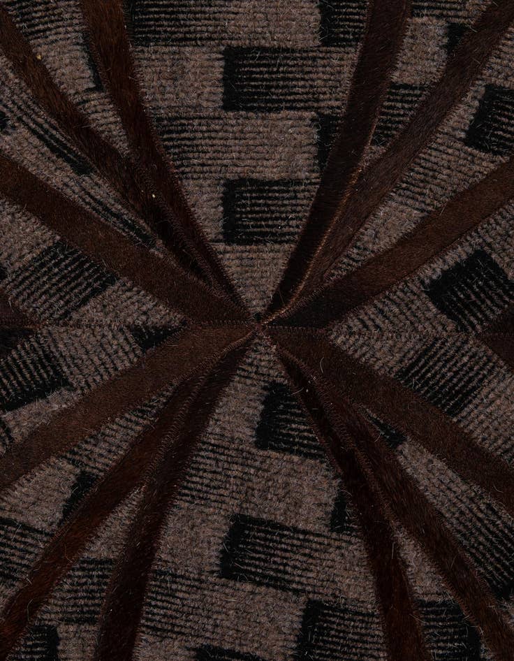 Detail image of  5' 1 x 8' 1 Cowhide - Patchwork Rug
