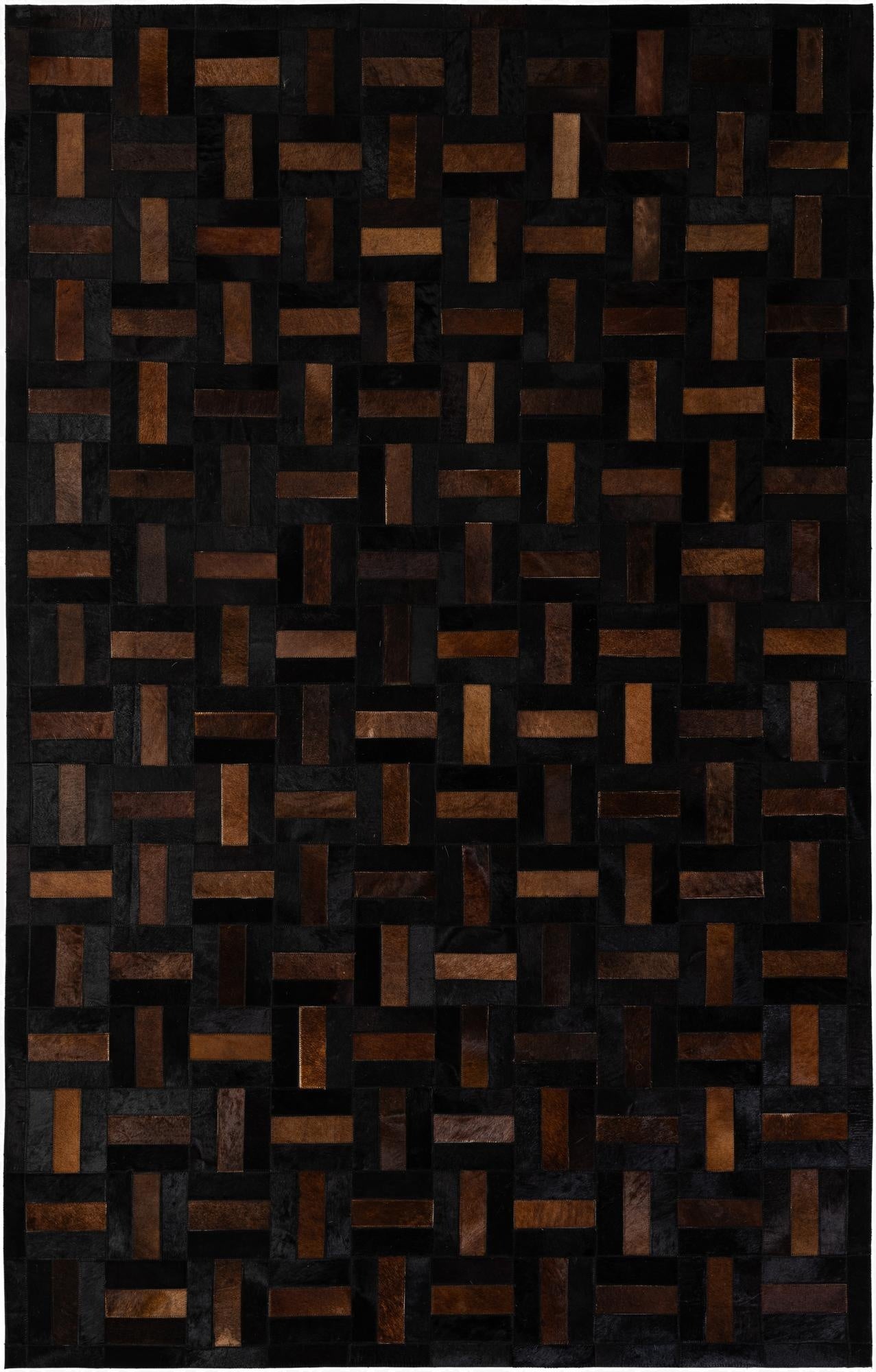  5' 3 x 8' 1 Cowhide - Patchwork Rug