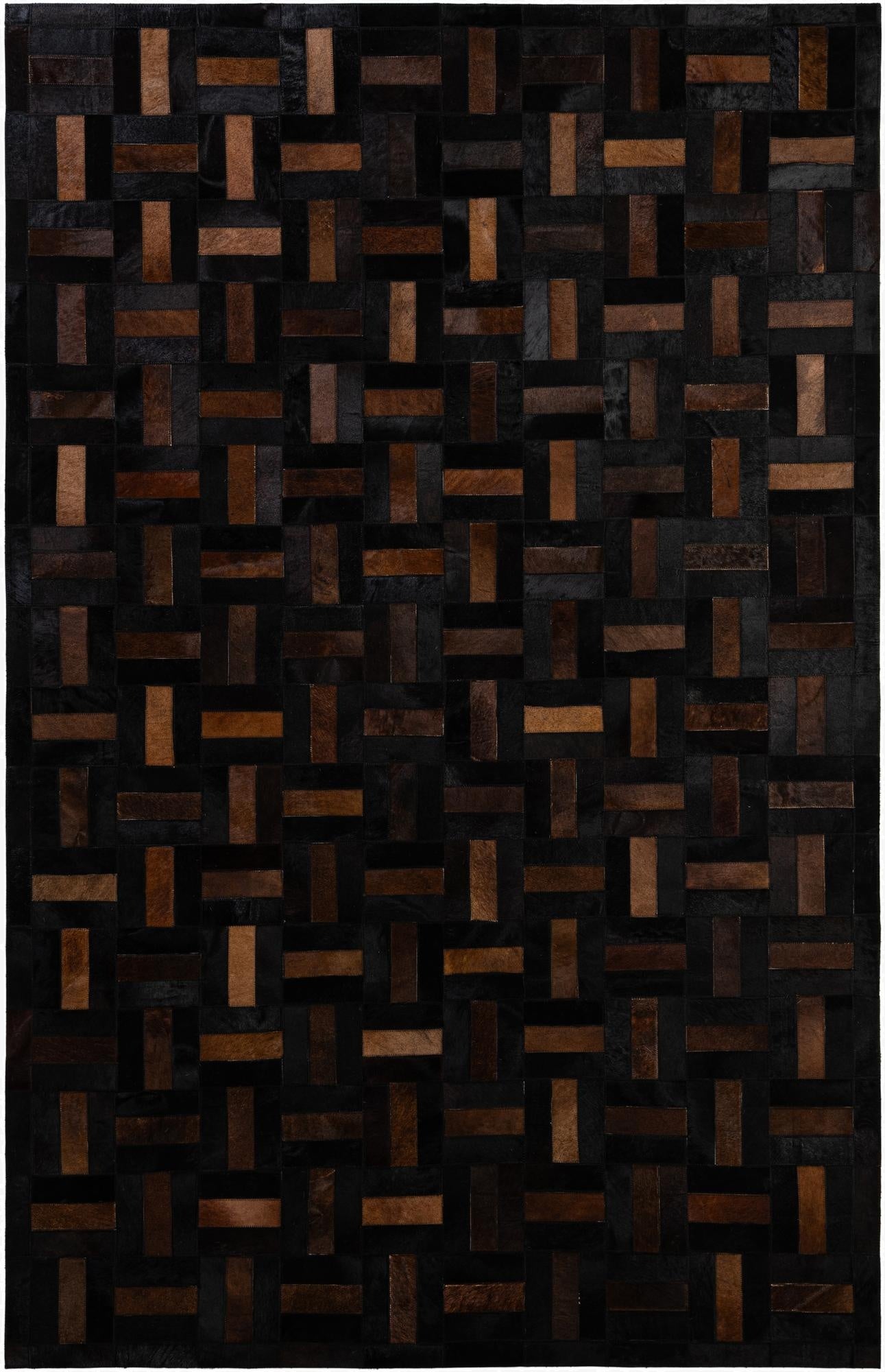  5' 3 x 8' 2 Cowhide - Patchwork Rug
