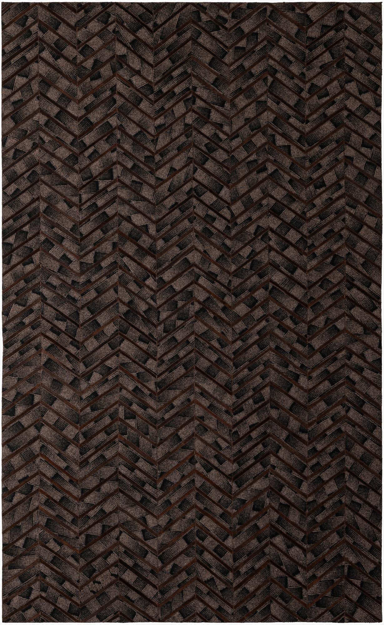  4' 11 x 7' 11 Cowhide - Patchwork Rug