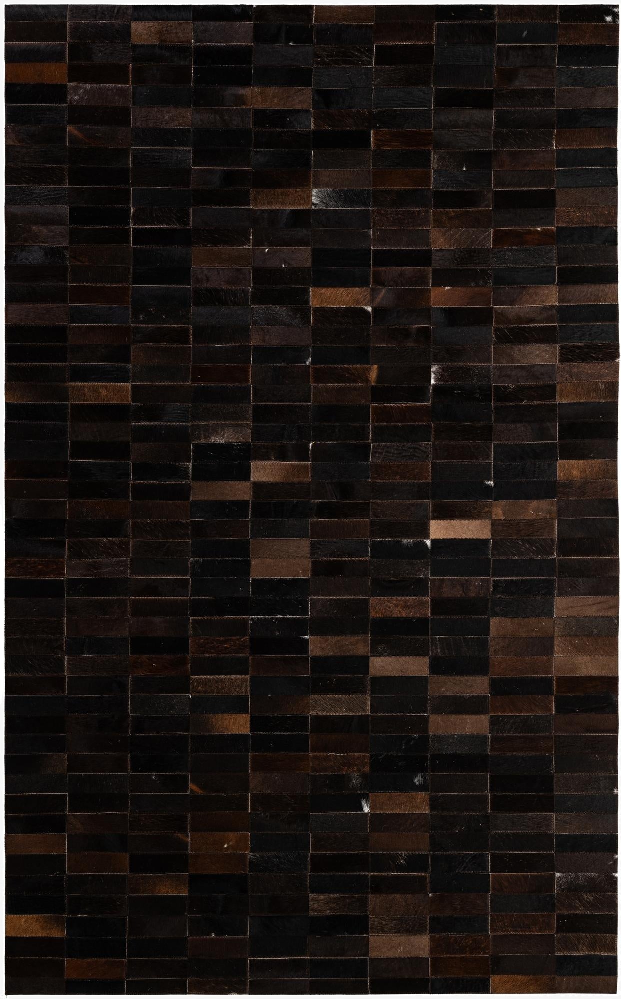  4' 11 x 8' Cowhide - Patchwork Rug