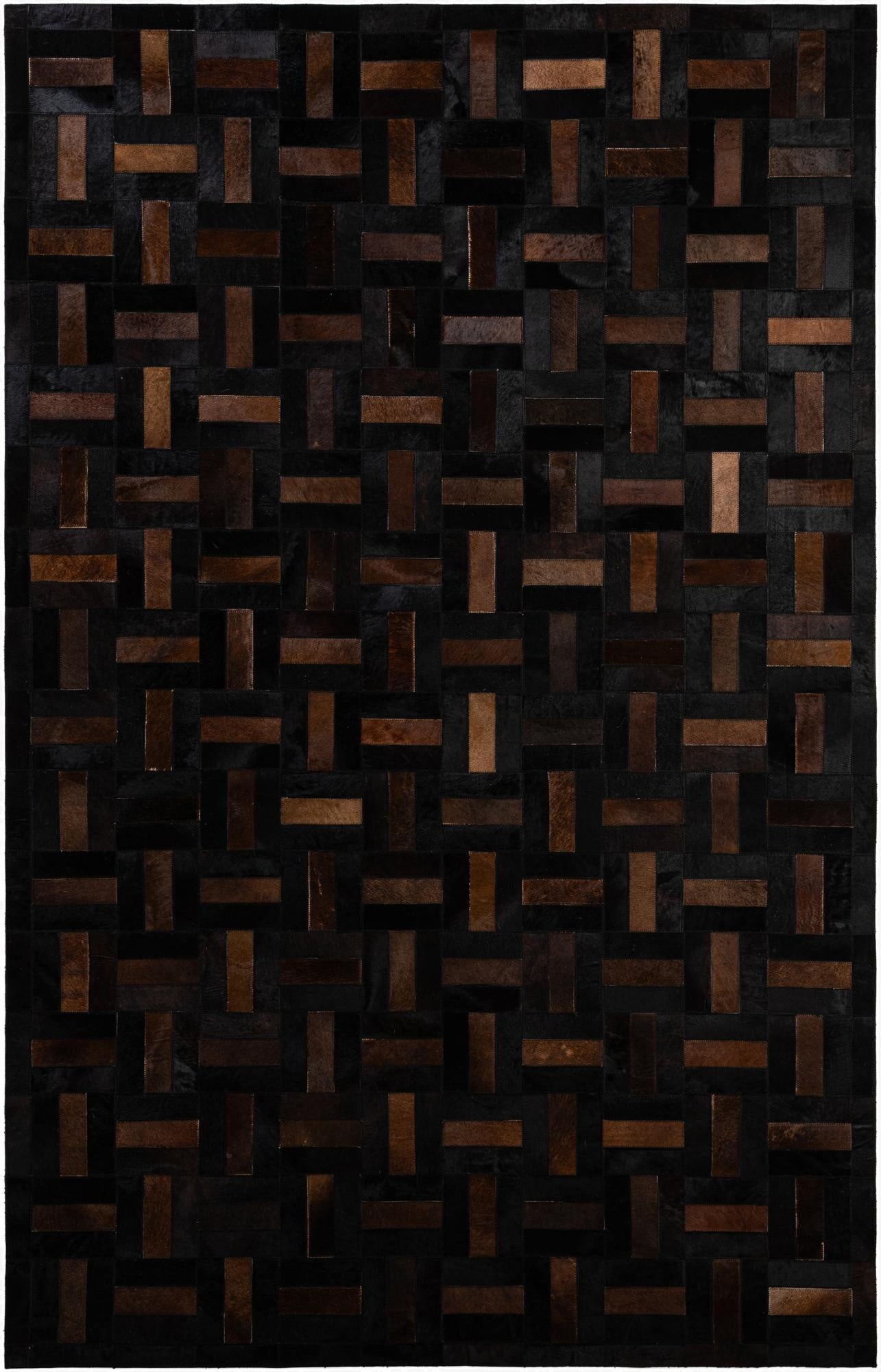  5' 2 x 8' 1 Cowhide - Patchwork Rug