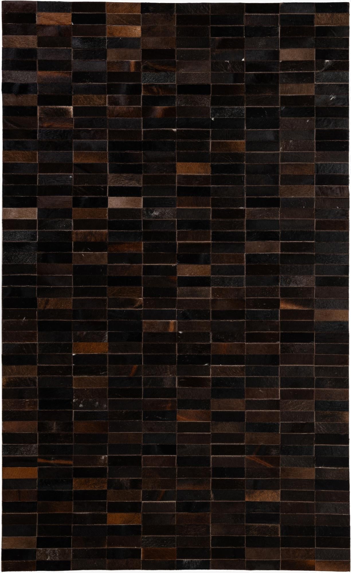  4' 11 x 8' 1 Cowhide - Patchwork Rug